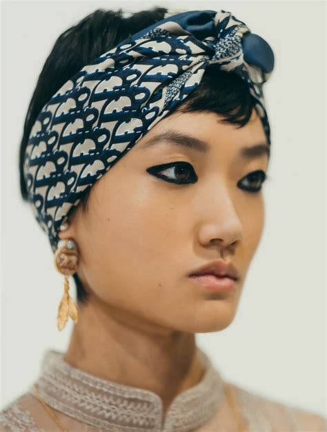 designer head scarf dior|christian Dior head scarf.